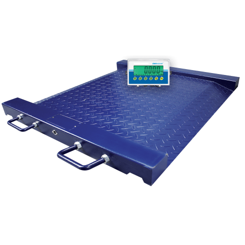 Adam Equipment PTM Drum, Wheelchair Scales with AE 403 Indicator, 500 kg Capacity, 0.1 kg Readability, 760 x 580 mm Pan Size - PTM 500 + AE403 - Click Image to Close